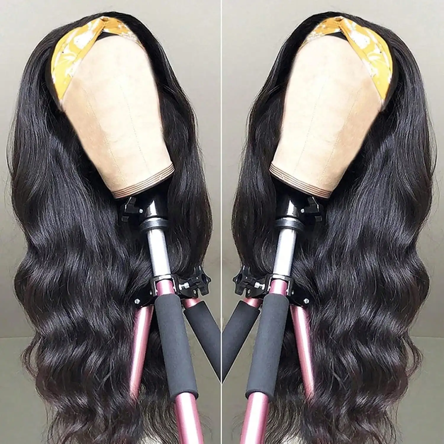 Headband Human Hair Wigs Body Wave Brazilian Hair Wig For Women 250% Density Body Wave Headband Wigs