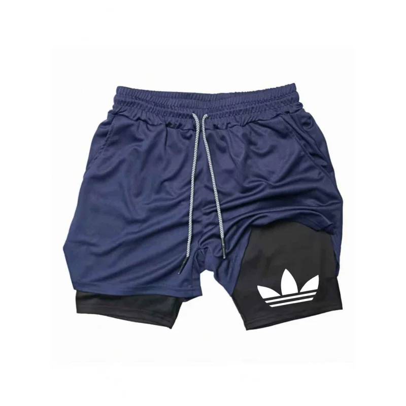 2026 Summer Casual Shorts Men clothing Men 2 in 1 Double Layer Running Shorts Sports Mesh Breathable Basketball running Shorts