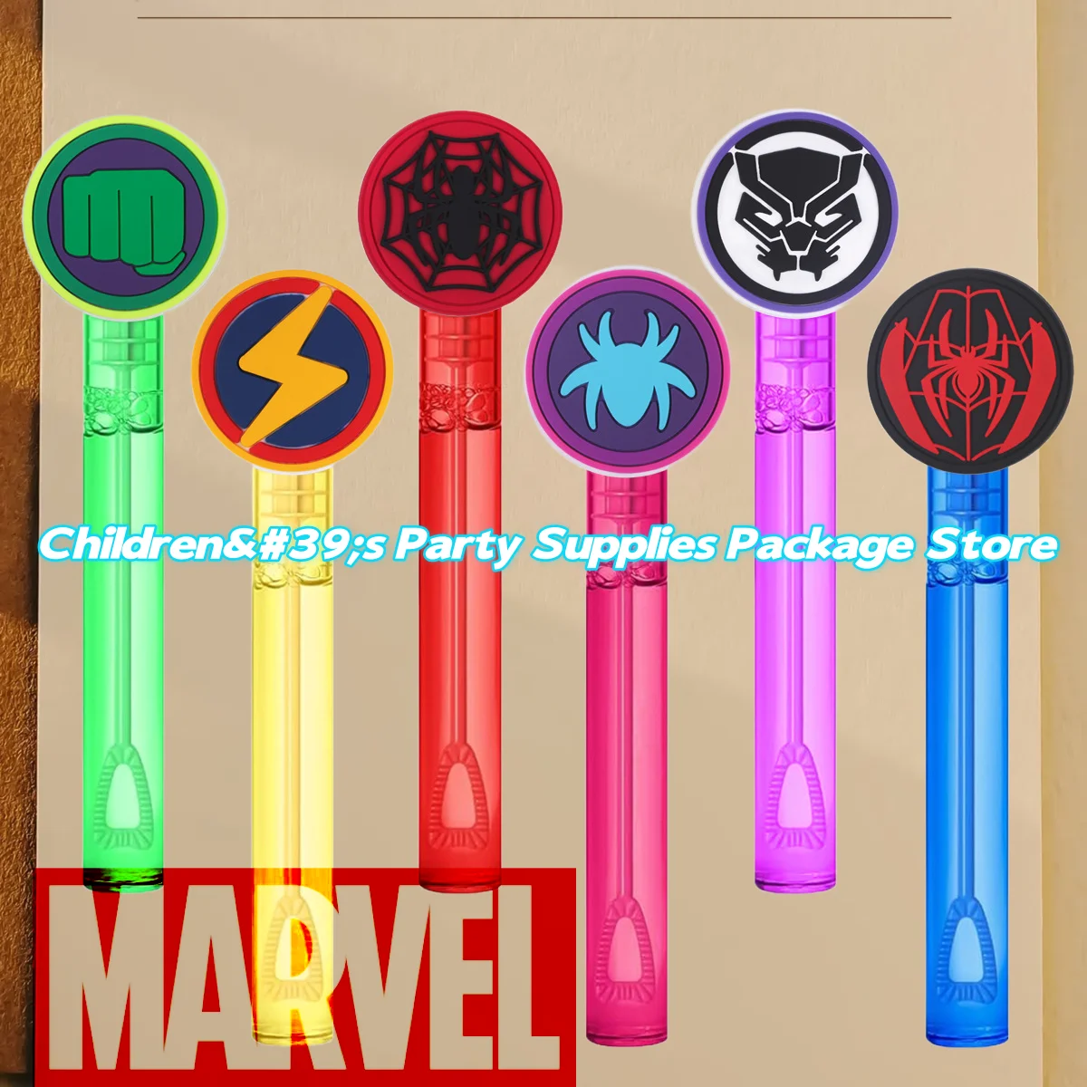 Marvel The Avengers Cartoon Bubble Soap Bottle, Wedding Gift for Guests, Birthday Party Decoration, Baby Gift,Children's Toy