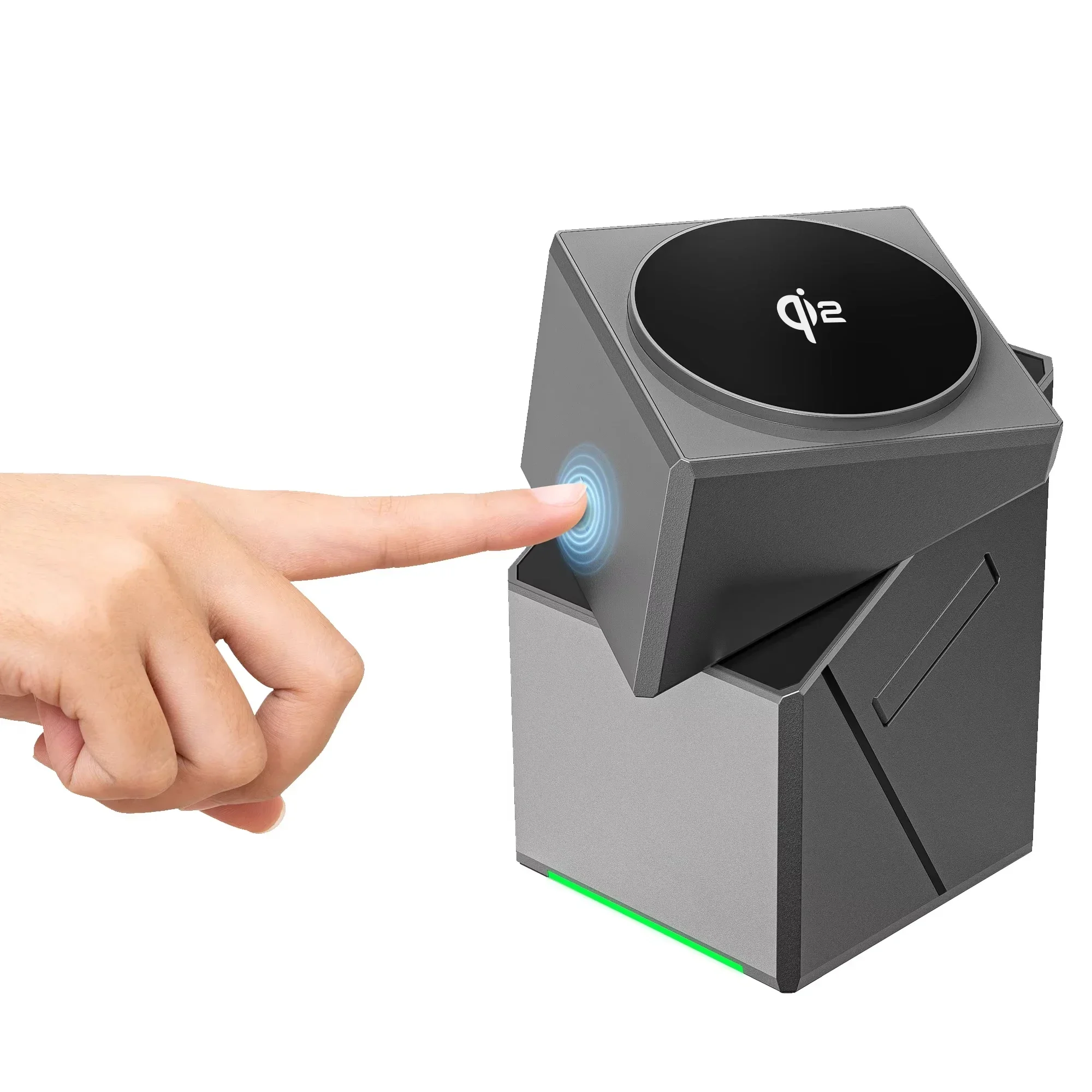 New 15W Qi2 3 In 1 Touch Autorotation Magnetic Wireless Charger For Android iPhone iWatch Magsafe Fast Charging Dock Station