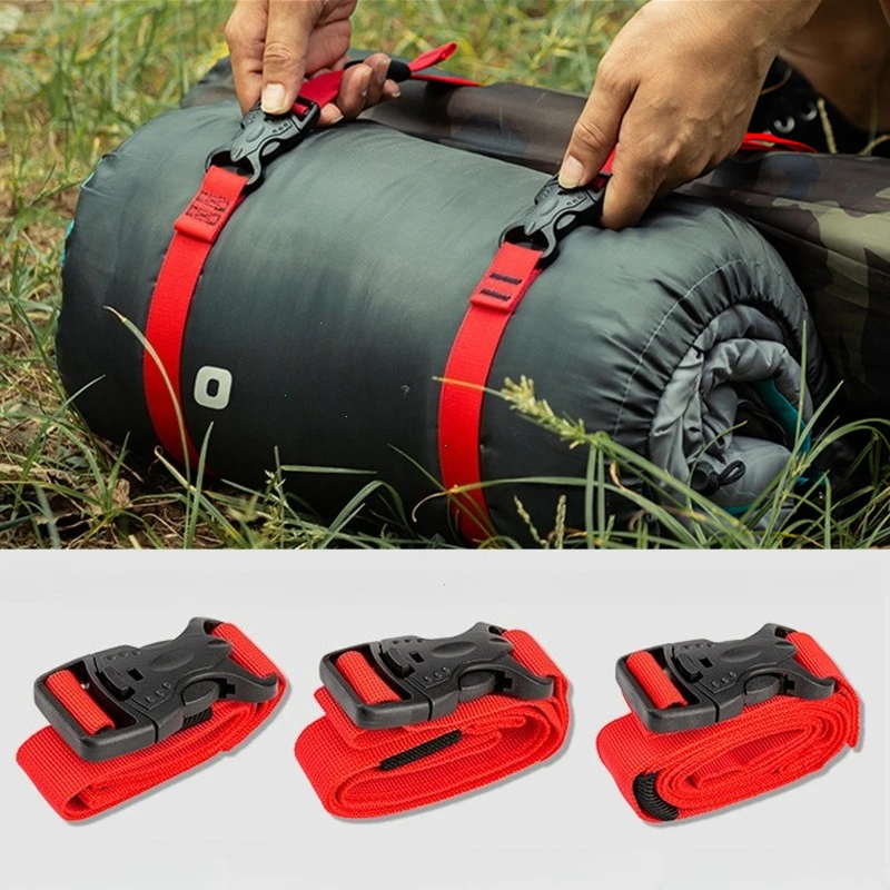 4/2/1PCS Cargo Tie Luggage Lash Belt Strap Buckle Camping Nylon Travel Kits Buckle Tie-Down Belt Cargo Straps for Travel Camping