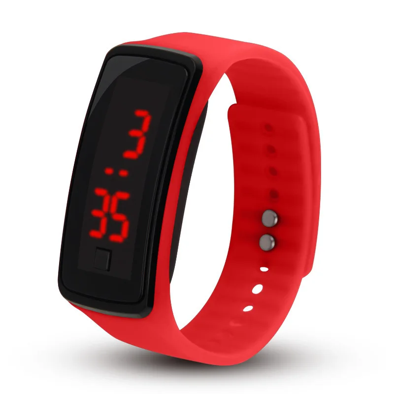 LED Digital Smart Bracelet Waterproof Smart Clock Smartband Vibration Alarm Reminder with Running Pedometer Monitor Smart Band