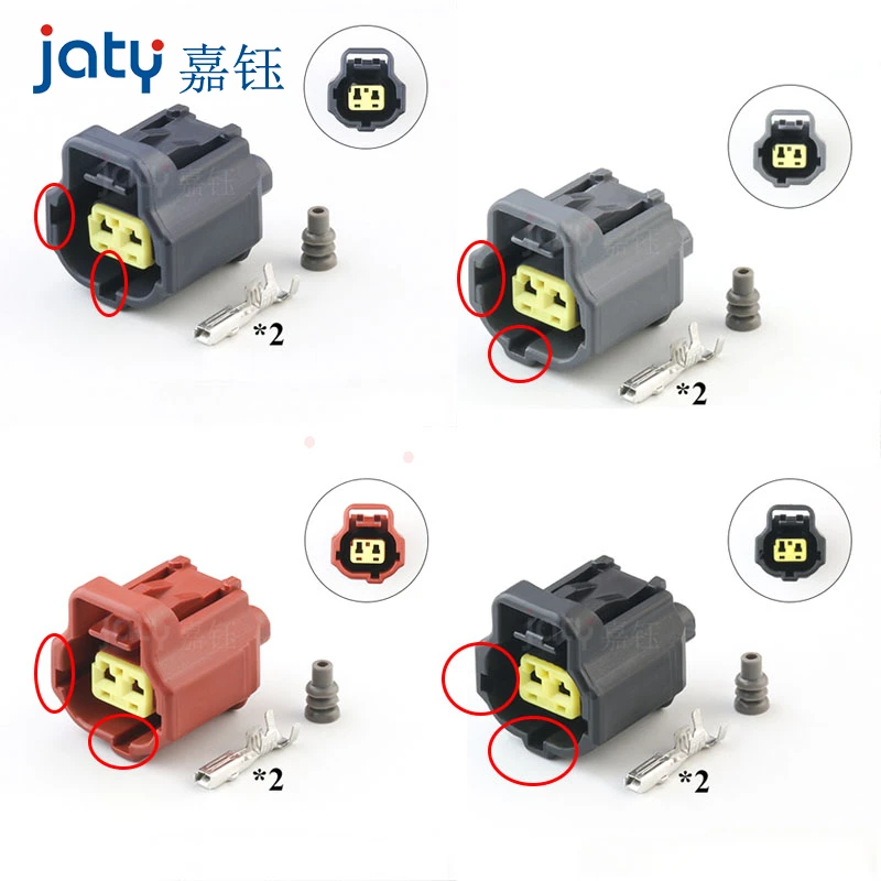 2-pin 1pcs 184116-1/184116-2/184004-1 /178390-2/184016-1 for Automotive Water Temperature Sensor Plug DJ70217YC-1.8-21