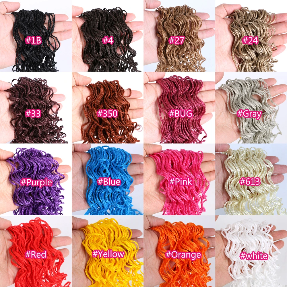 New Wig Zizi Braids Crochet Box Braid Synthetic Hair Extensions 16 Colors 28 Inches 48 Roots/Pack