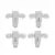 4pcs white