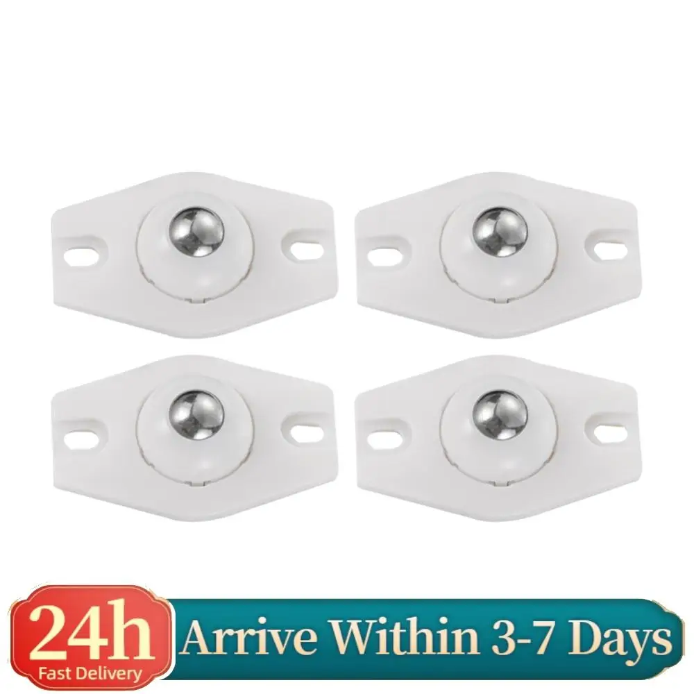 Furniture Casters Shelf Stainless Steel Home Organizer Roller Carrier Self-adhesive Mute Wear-resistant for Home Office