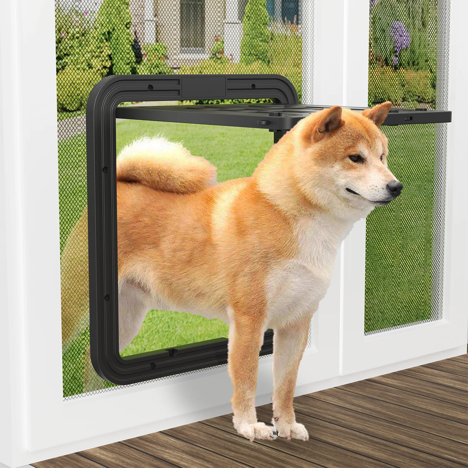 New European and American Cat Door Anti-Bite Small Dog and Cat Screen Door Cat and Dog Door Manufacturer Wholesale Direct Sales Pet Supplies