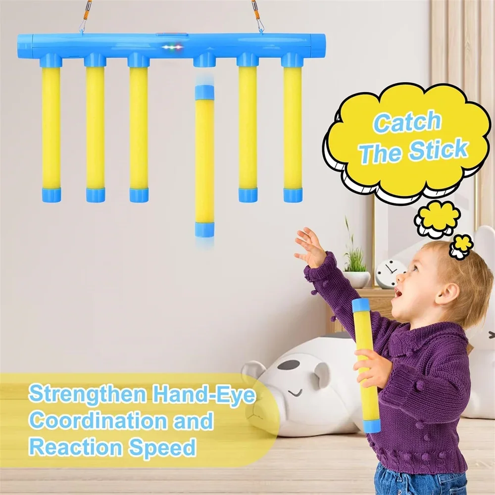 Challenge Falling Sticks Game Kids Stick Catching Toy Training Reaction Ability Educational Parent-Child Interactive Toy Sports