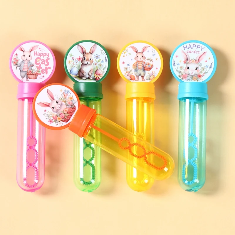 Easter Bunny Tube Bubble Happy Easter Party Decoration For Home 2026 Happy Easter Bunny Birthday Party for Kids Favors Supplies