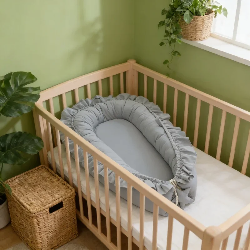 Travel Playpen Cot Baby Sleeping Nest Removable with Pillow Bed in Bed Crib Safe Infant Toddler Cradle Mattress for Baby Beds
