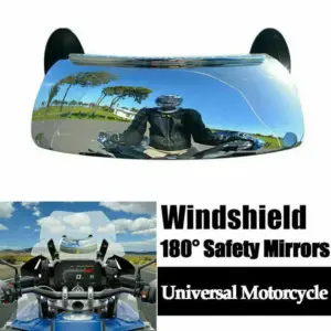 New Motorcycle Windscreen 180+ Degree Blind Spot Mirror Wide Angle Rearview Mirrors Safety Auxiliary Small Rear View Mirror