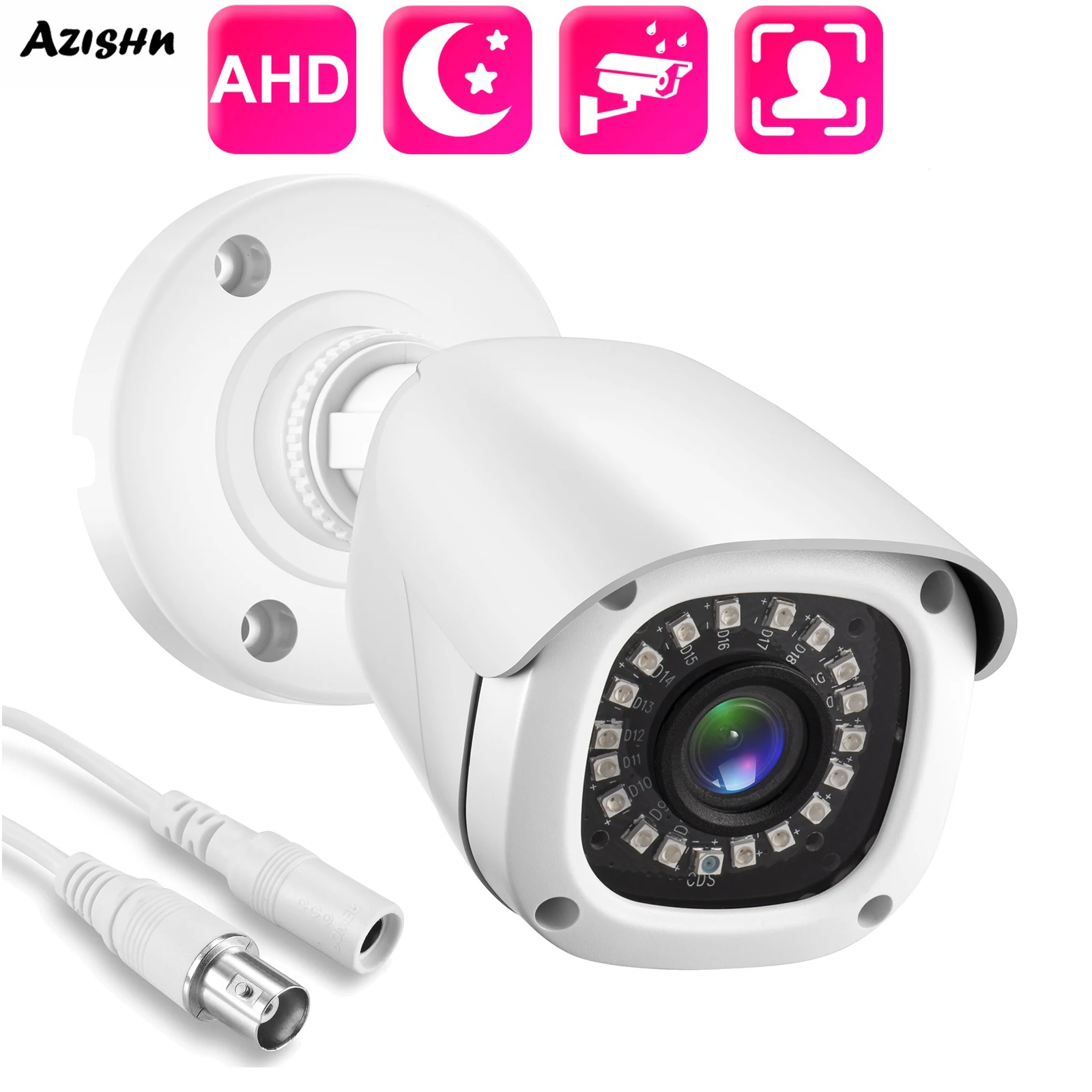 Gadinan AHD Camera 5MP 1080P 720P Indoor Outdoor Night Vision Face Capture Playback CCTV Video Surveillance Security Camera