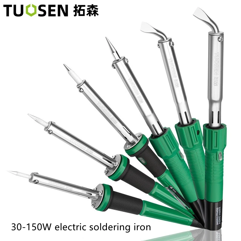 Tuosen 30/40/60/80/100/150W high-power soldering iron with pointed flat head soldering iron 200-240V