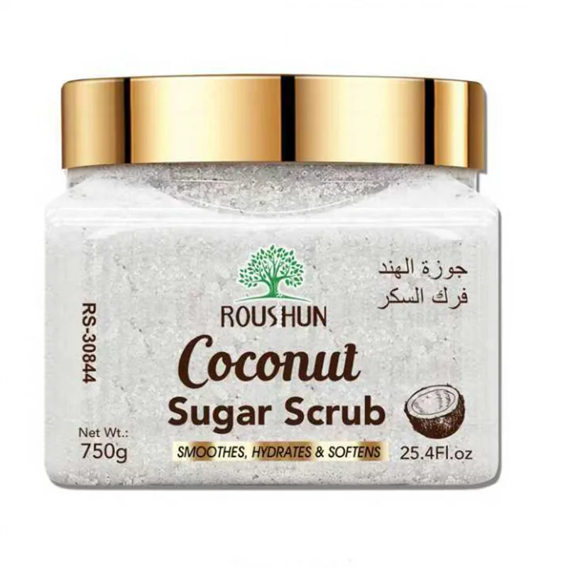 ROUSHUN Coconut sugar scrub Large Capacity Family Pack Body Scrub Gentle Deep Cleansing Skin