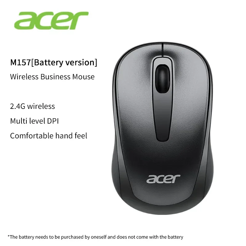 Acer 2.4Ghz Wireless Mouse Optical Portable Business Office Silent Mouse Suitable For Computer Laptop Notebook PC Esports Games
