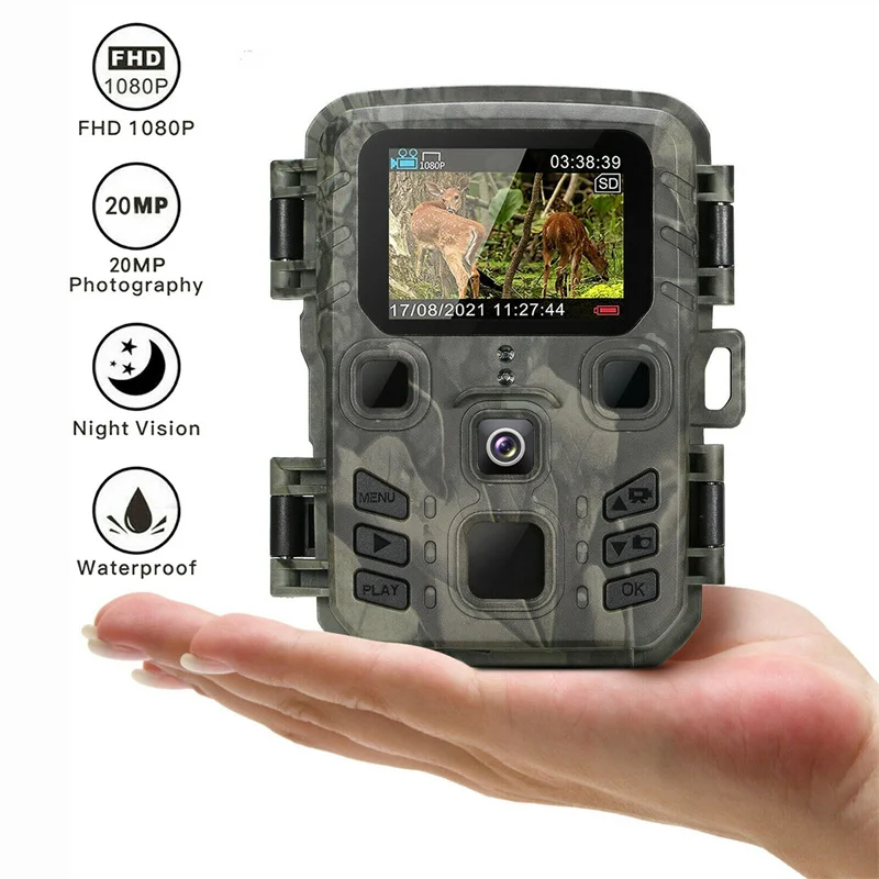 Suntekcam 20MP 1080P Wireless Hunting Camera Trail Outdoor Night Vision Waterproof IP65 Photo Trap Mini301 for Wildlife