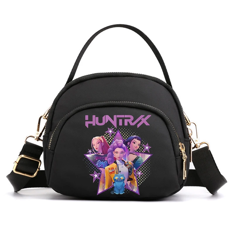 K Pop Demon Hunters Crossbody Bags for Women Kawaii Cartoon Printed Bag Y2K Women Handbags Girls Shoulder Bag Birthday Gifts