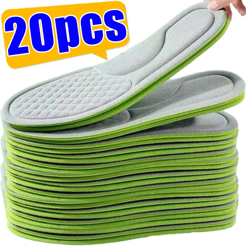 10/1pairs Unisex Soft Memory Foam Orthopedic Insoles Deodorizing Insole Shoes Absorbs Breathable Antibacterial Shoe Accessory