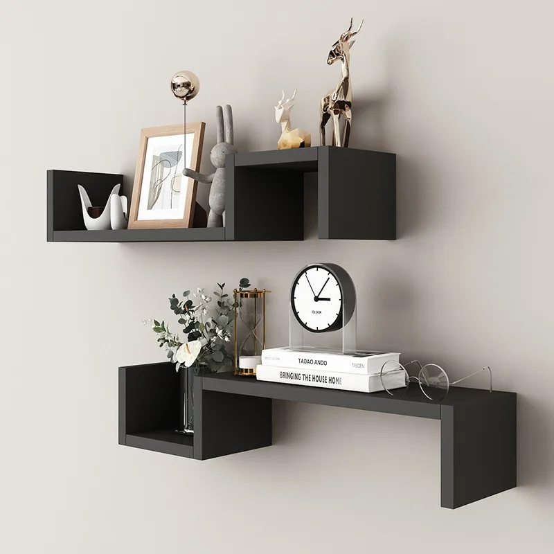 2-piece home decor set, simple and customizable creative wall shelves, easy to install