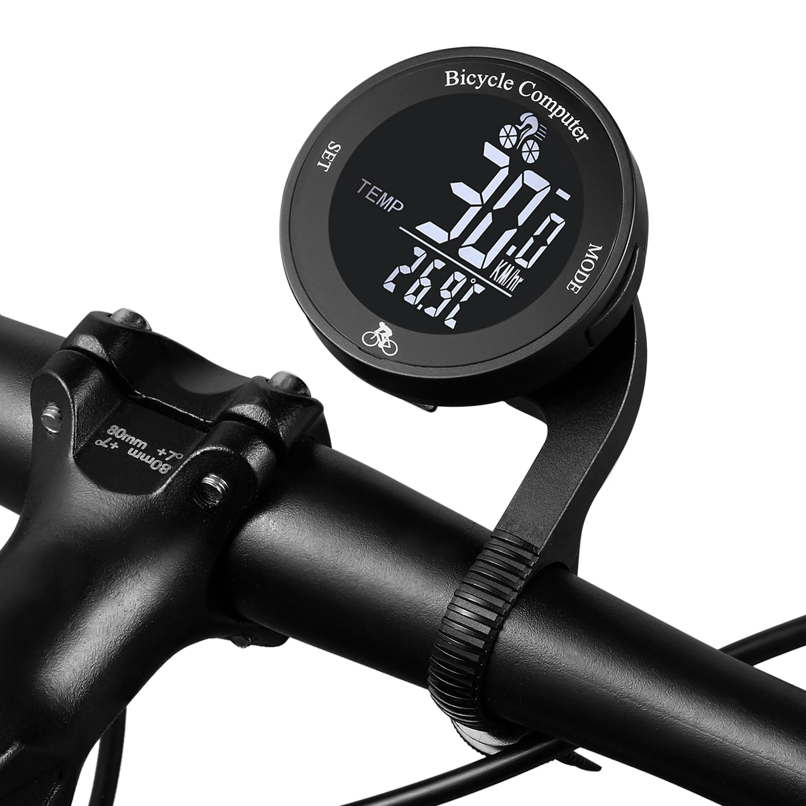 LCD Digital Bicycle Speedometer Wireless Bike Computer Waterproof Multifunctional Cycling Odometer MTB Mountain Bike Speed Meter