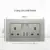 2Gang 13A 2USB