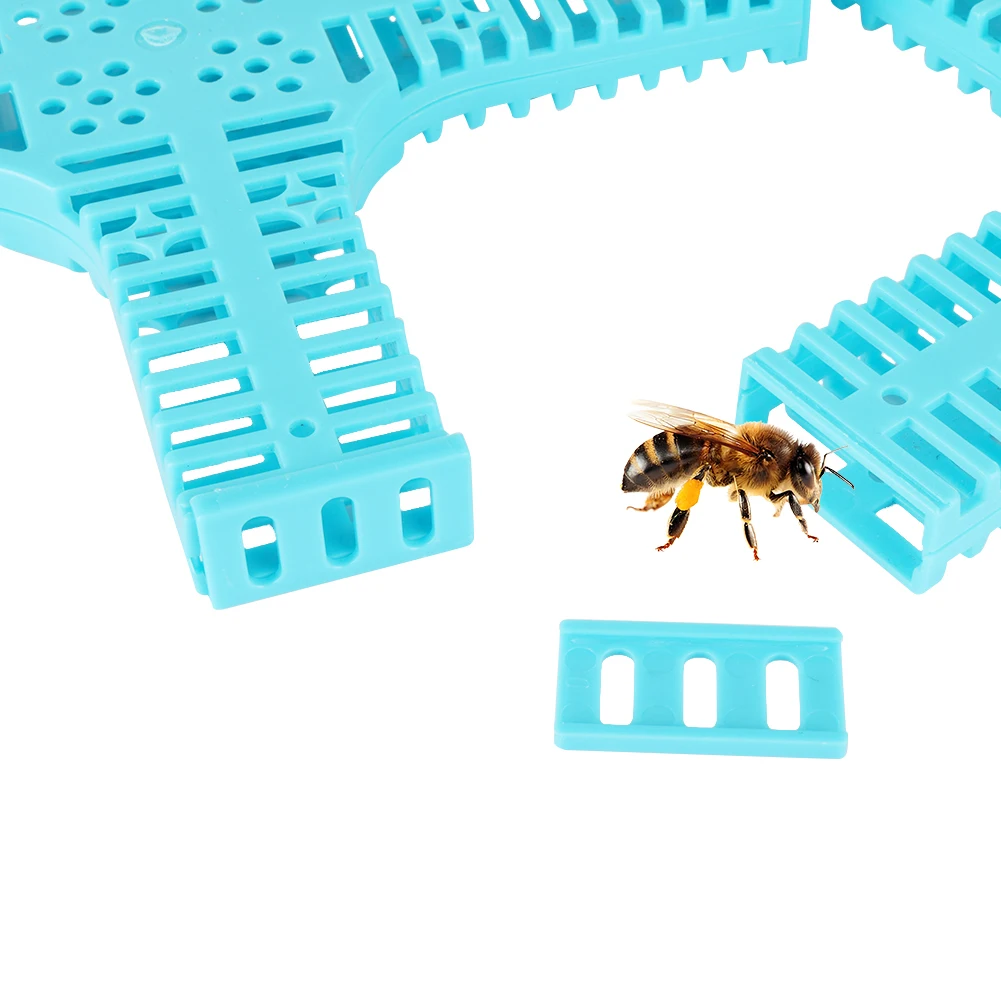 5Pcs Cross-type Queen Bee Cages Queen Banking Cage Beekeeping Mailing Transport Box Push-pull Queen Caging Cage