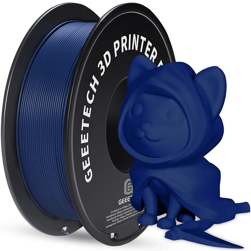 Geeetech Matte Filament PLA 1.75mm 1kg Spool (2.2lbs), 3d printer Material polylactic acid, frosted texture, Vacuum packaging