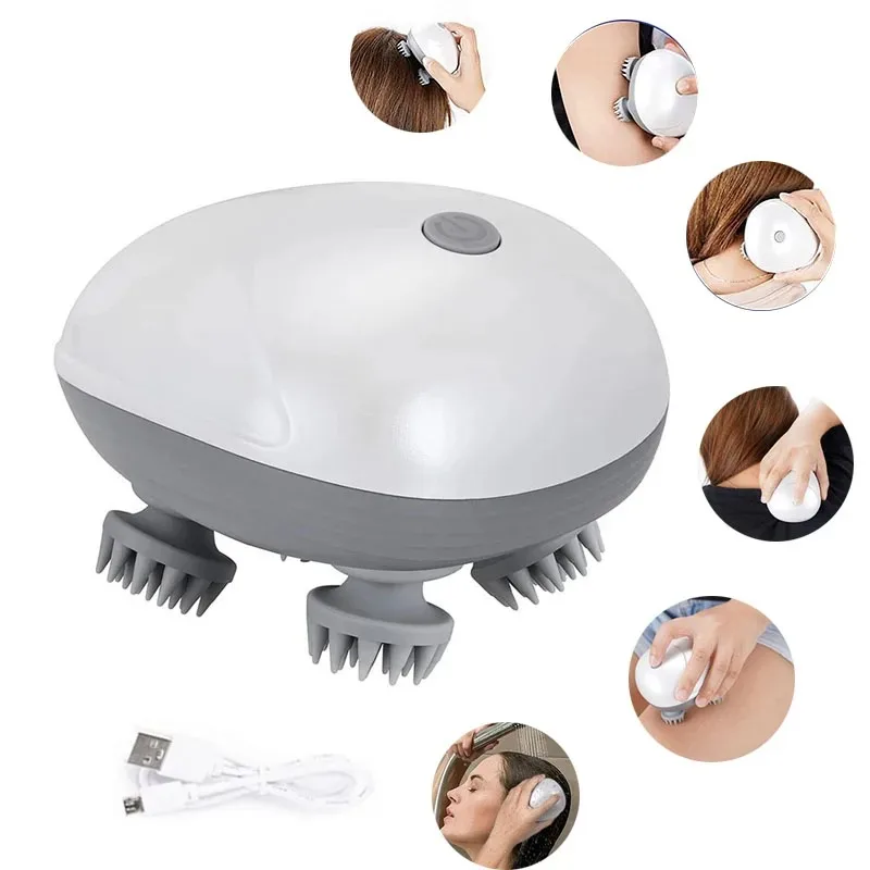 Electric Cat Massager Body Shoulder Leg Arm Neck Deep Tissue Head Scalp Dog Massage Kneading Relaxing Head Vibrating Device