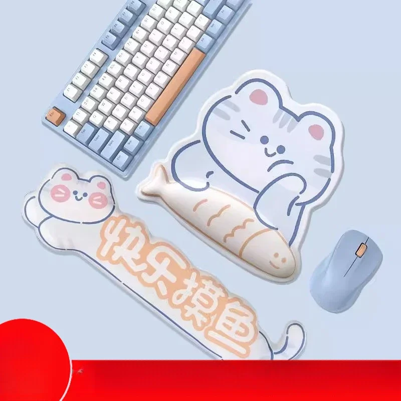 Cute and Happy Fishing Hot selling Wrist Protector, Mouse Pad, Keyboard Hand Support, Keyboard Pad, Office Mouse Pad