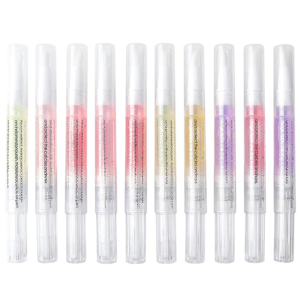 10 Pcs Cuticle Oil Pens Gel Nail Cuticle Pen Acrylic Nail Oil Pens Nail Nourishment Polish Salon Nail Cuticle Pen