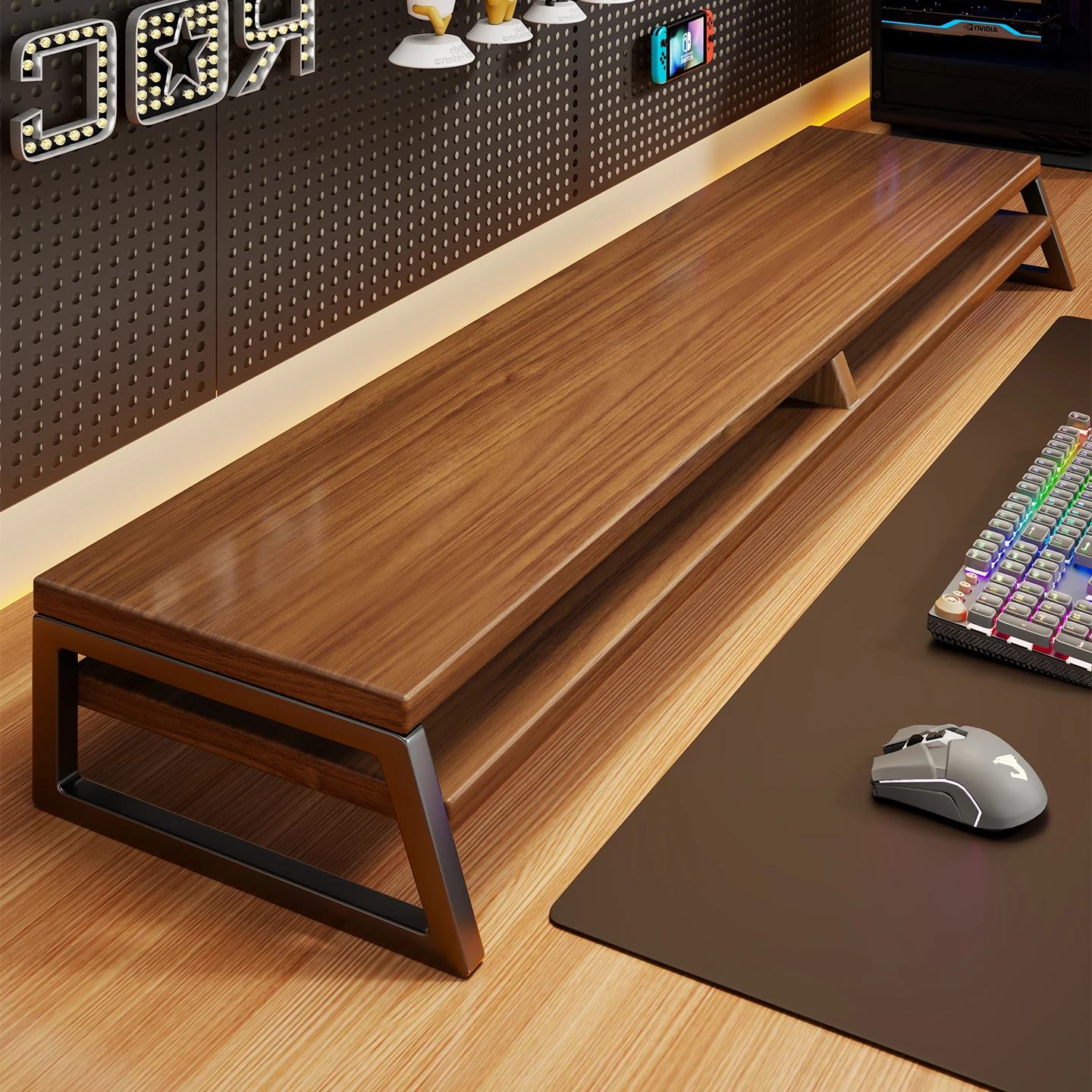 Office Cuter Display Elevation Stand Multi-layer Storage Ra Desktop Monitor Base Holder Industrial Sle Polied Surface