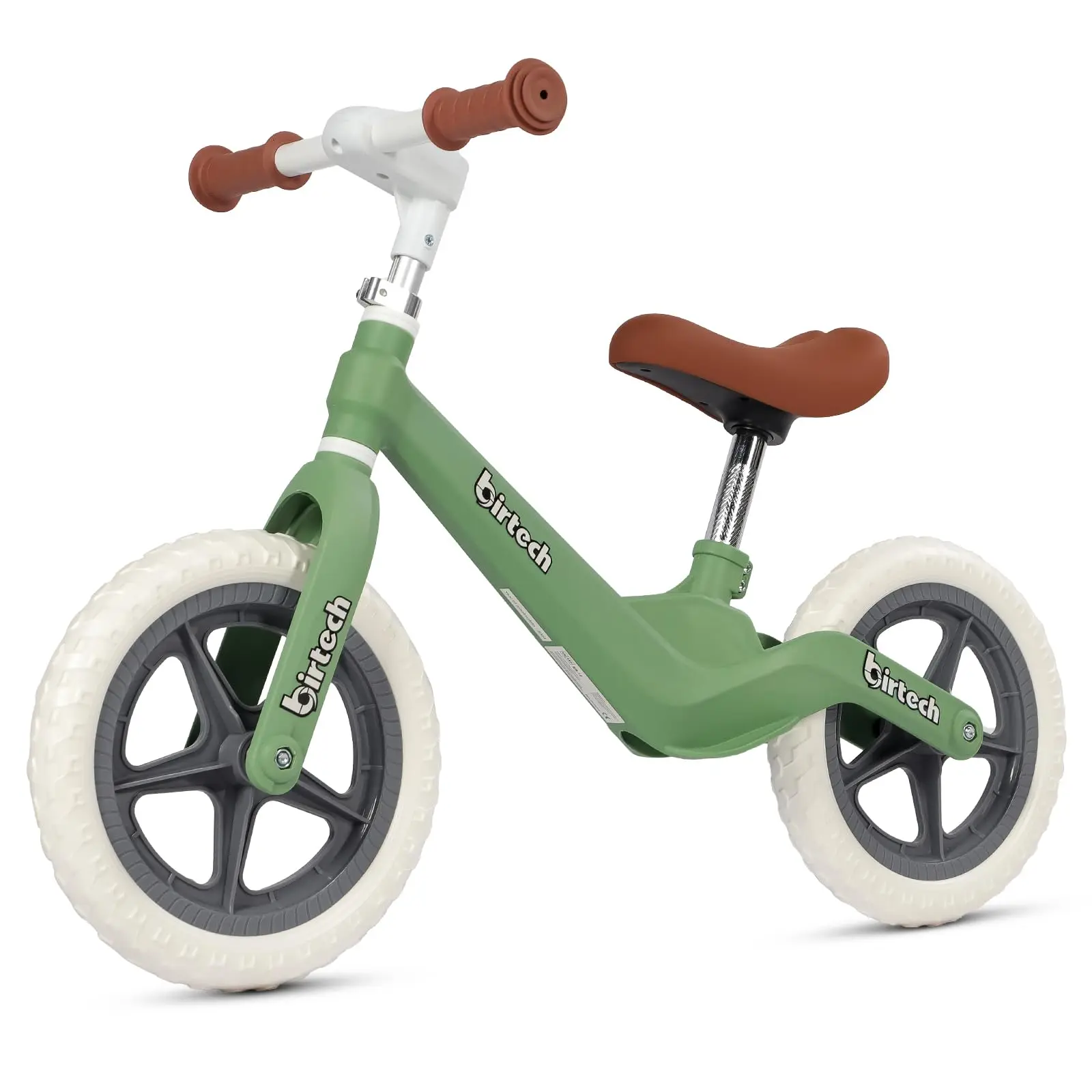 12" Balance Bike for Kids, Lightweight No Pedal Walking Balance Bike with Nylon Frame and Flat-Free Tires, Adjustable Training