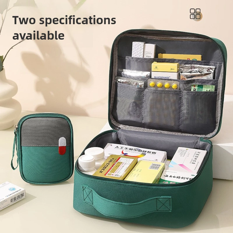 Large Medicine Bag Travel First Aid Kit Medicine Bag Portable Storage Bag Survival Kit Medicine Box Outdoor Emergency Camping