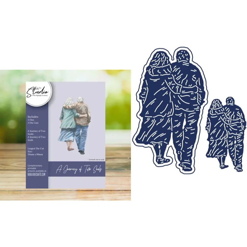 A Journey of Two Souls Cutting Dies Scrapbook Diary Decoration Stencil Embossing Template DIY Greeting Card Handmade 2025 new