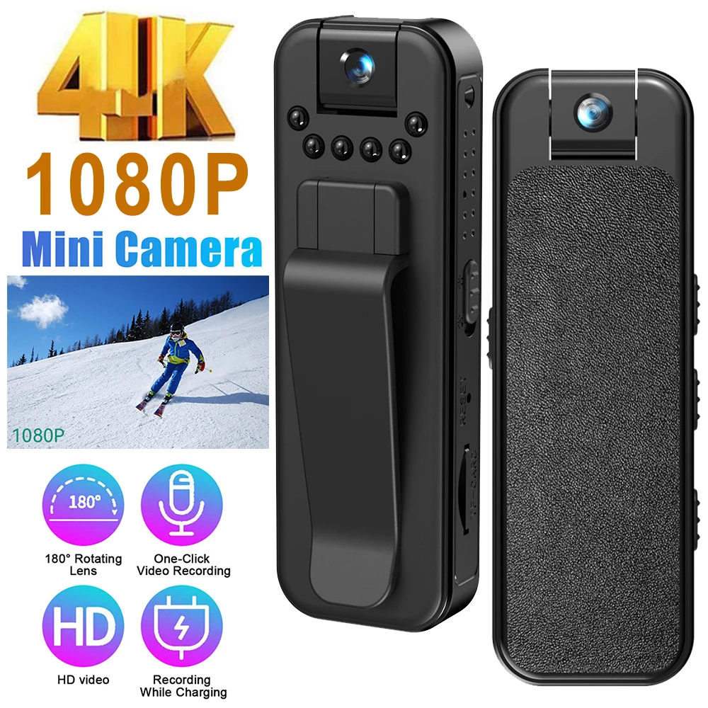 New HD 1080P Body Mini Camera Portable Small Digital Video Recorder Police BodyCam Infrared Night Vision Miniature Camcorder ﻿