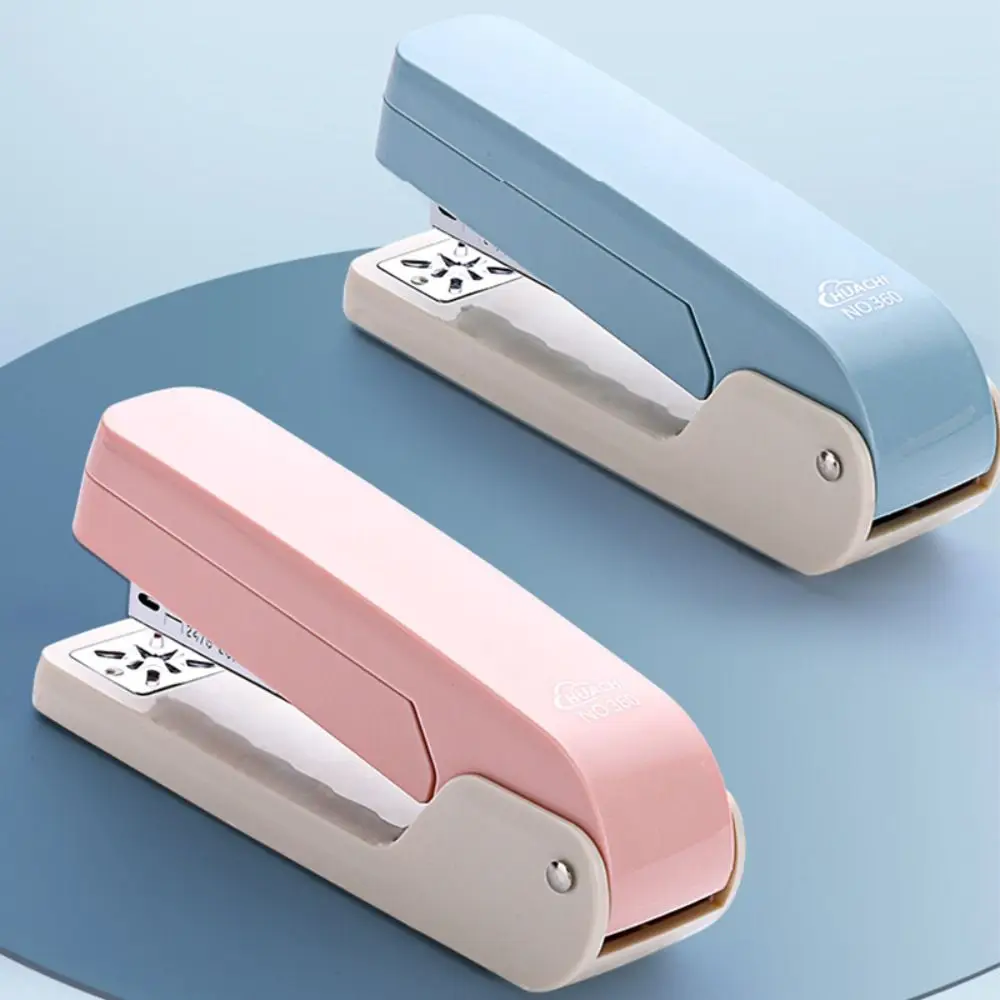 Creative Metal Stapler 360 Degree Rotary Effortless Long Stapler Use 24/6 26/6 Staples Manual Binding Tool Bookbinding Supplies