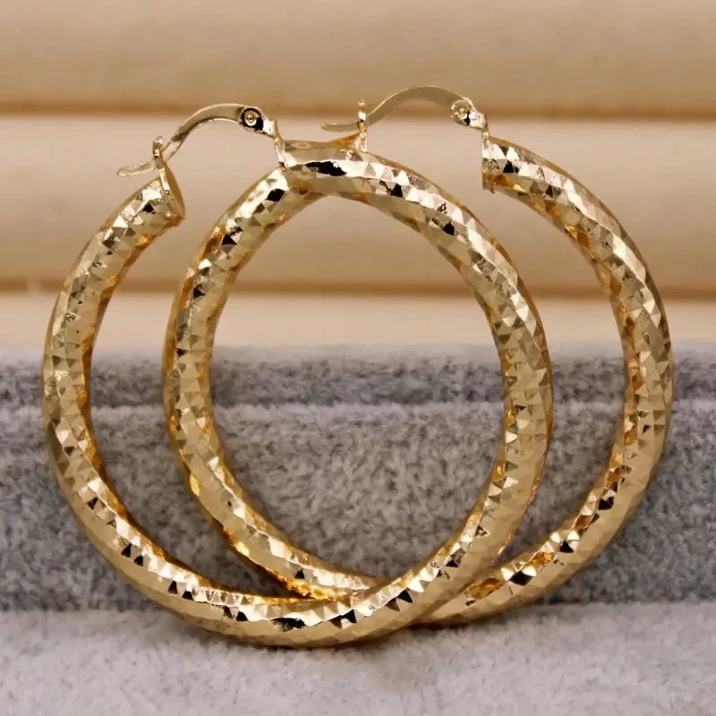 Bohemian Style Delicate Hoop Earrings - 14K Gold Plated CopperJewelry for Women - Perfect for Daily Wear and Christmas Gifts