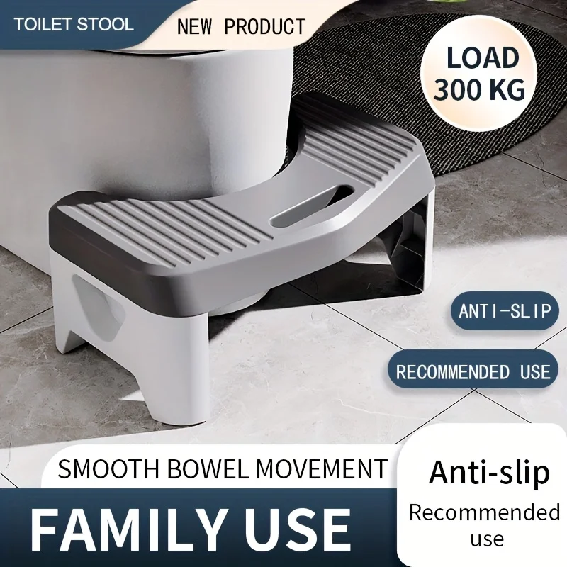 Comfort Toilet Stool for Adult Kids Pregnant Women, Squatting Aid Footstool.
