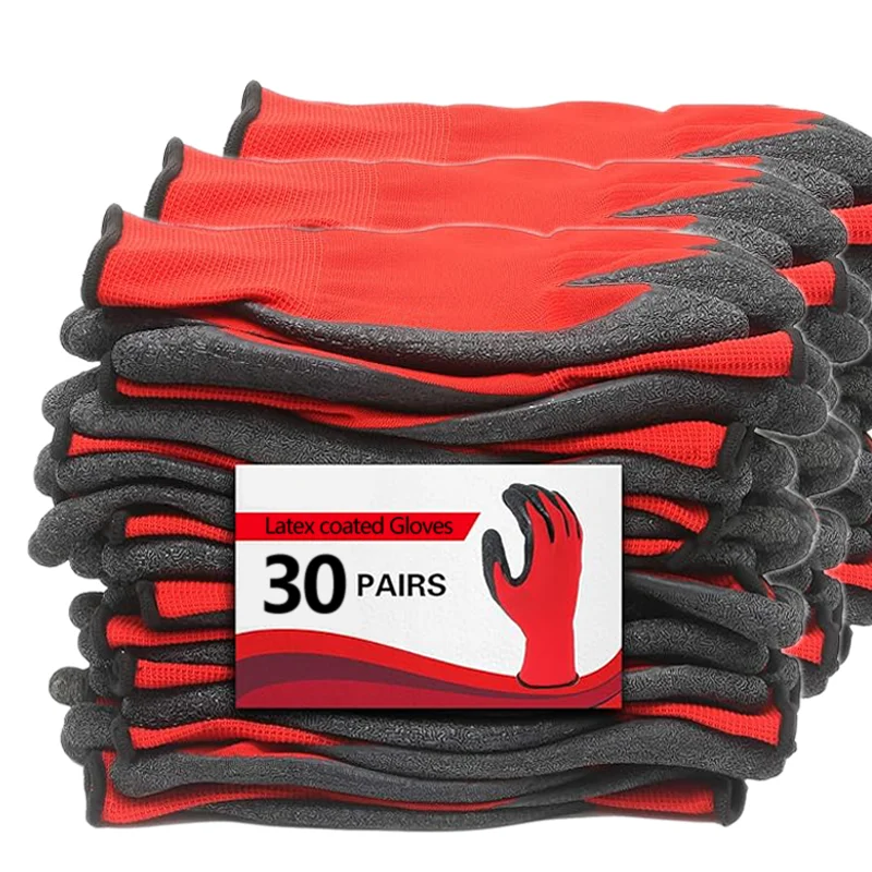 Crinkled Anti-Slip Gloves, Anti-Skid Labor Protection Gloves, Work Gloves. High Grip, Wear-Resistant & Anti-Slip