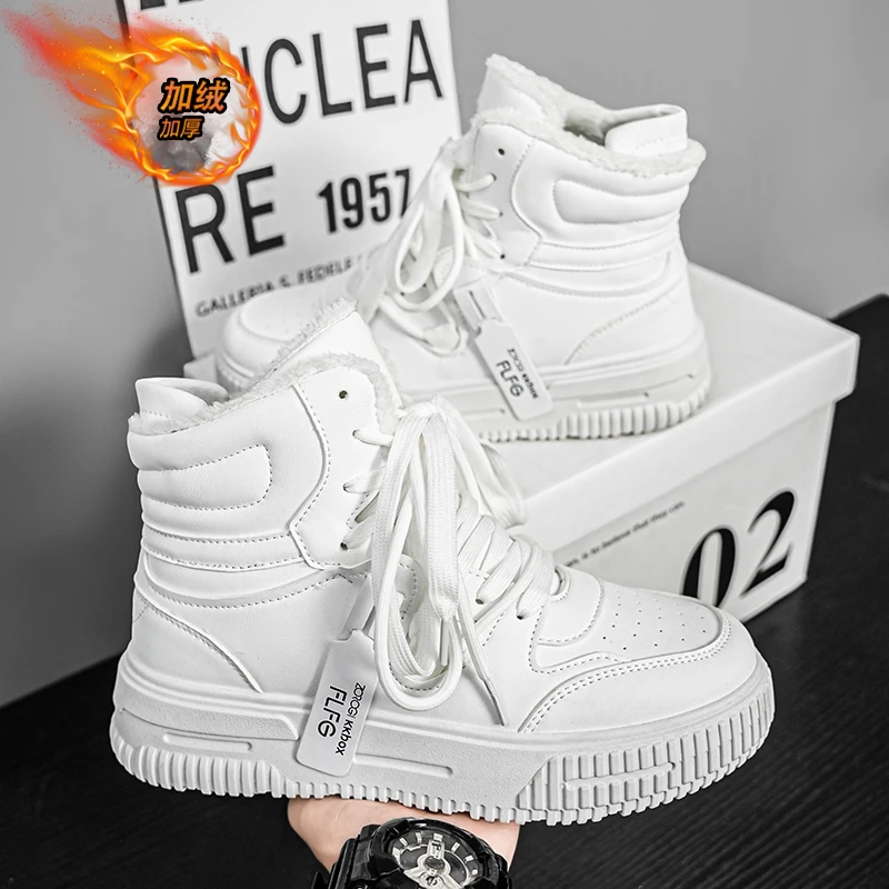 Men's Winter Boots Thermal Waterproof | Non-Slip Snow Shoes | Plush Lined Sneakers | Outdoor Hiking Boots for Men