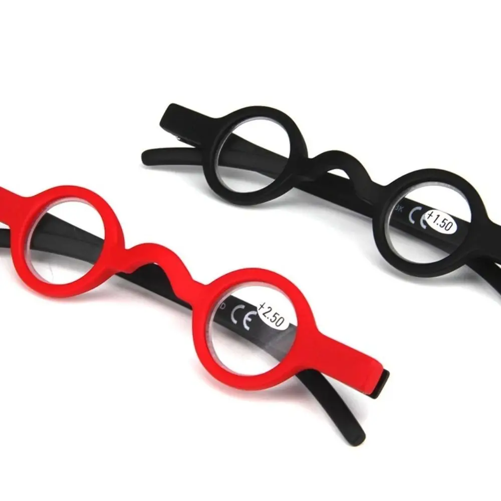 Gift Portable Reading Glasses Round Frame Resin Presbyopic Glasses 1.0/1.5/2.0/2.5/3.0 Retro Presbyopia Eyeglasses Unisex