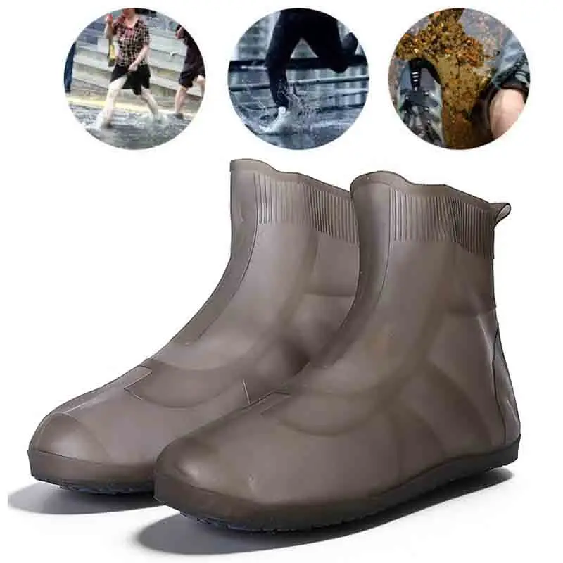 Waterproof Shoe Covers Silicone Anti-Slip Rain Boots Unisex Sneakers Protector For Outdoor Rainy Day Protectors Shoes Cover