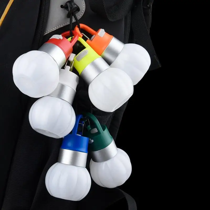 Camping Tent Lights Mini Keychain Light Outdoor Multifunctional USB Fast Charging Long Endurance RGB Ambient