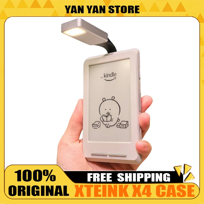 For XTEINK X4 E-Book Reader Ink Screen Protective Case 3D Printed E-book Protective Cover Reading Light XTEINK X4 Accessories