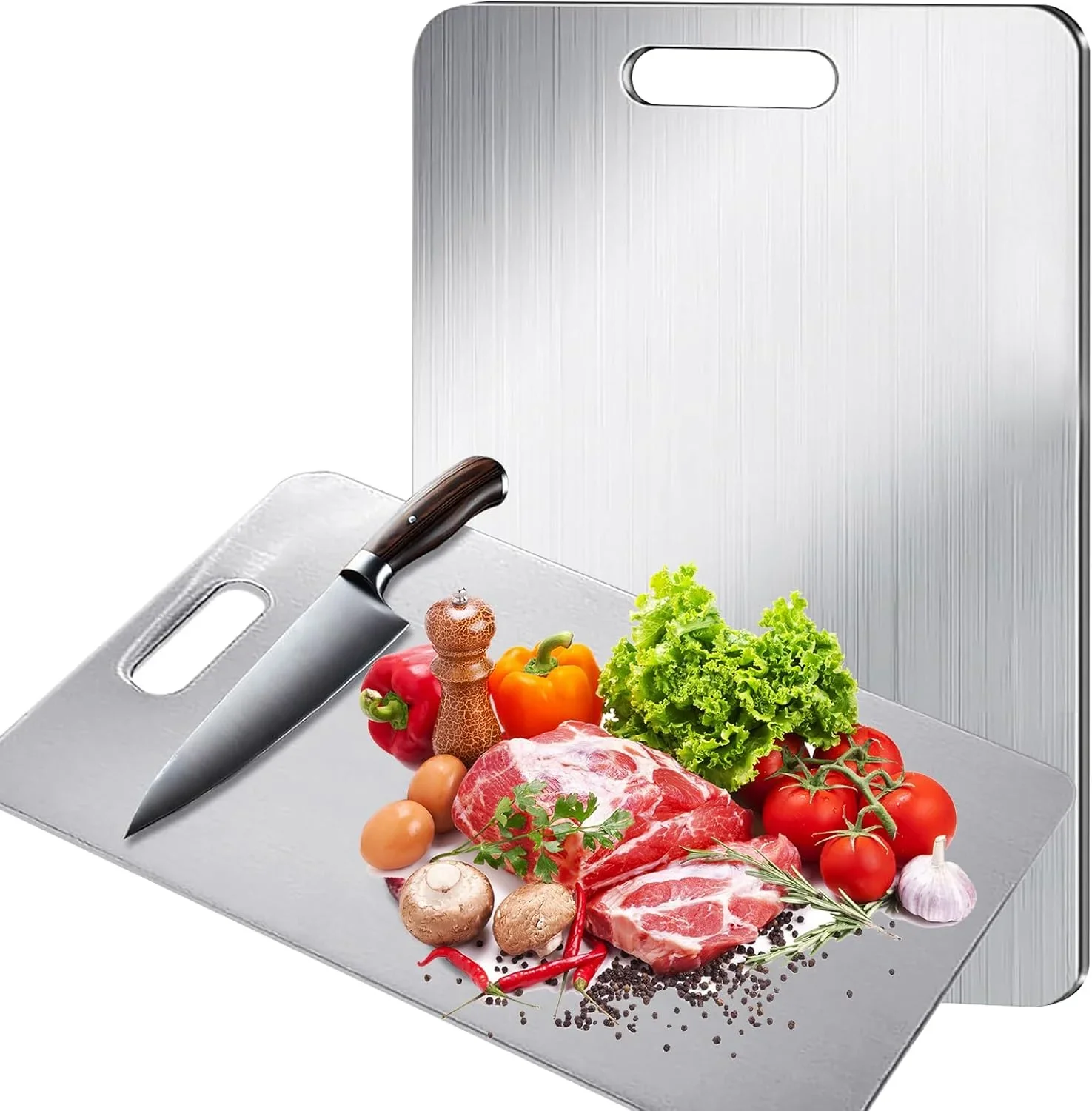 Thickened Stainless Steel Cutting Board Antibacterial and Mildew-proof Household Cutting Board Kitchen Kneading Dough Board