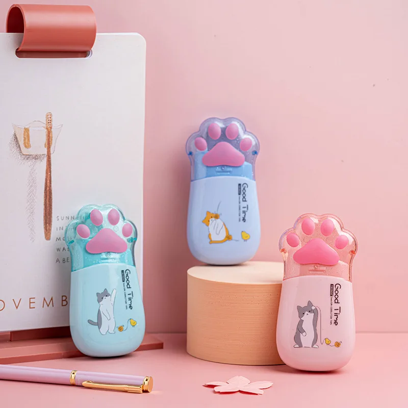 5mmx30m Kawaii Larre Cat Paw White Out Correction Tape Kawaii Accessories Corrector School Office Correction Tape Gift