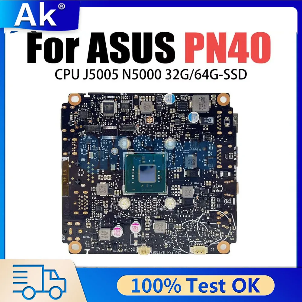 For ASUS Vivo Mini PC PN40 Mainboard Laptop Motherboard PN40 N4000 N4100 N4020 N5000 N5030 Genuine Component 100% Tested