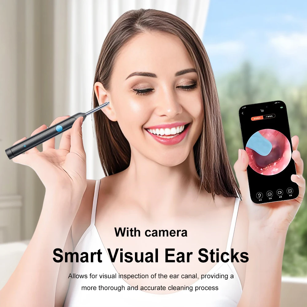 Smart Visual Ear Cleaner Set with Camera Otoscope Ear Cleaner Rechargeable Endoscope Earpick Health Care Set
