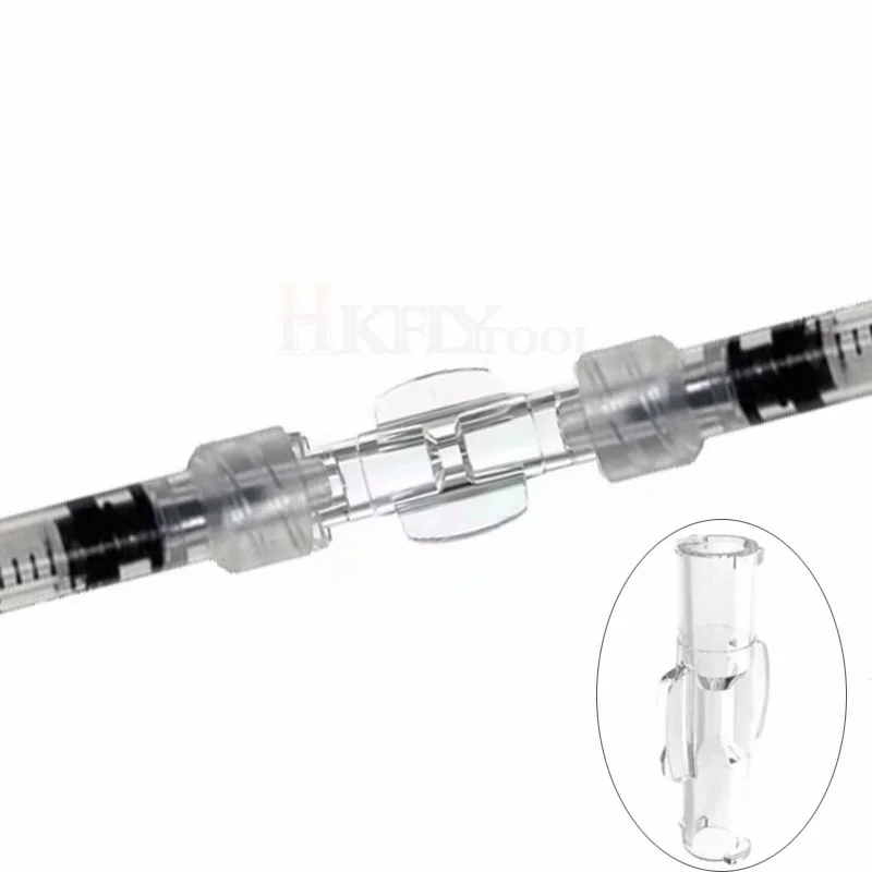 10-100pcs Luer Syringe Connector Double Joints Coupler Individual Packaging Sterile Female to Female Luer Lock Adapter Tool Part