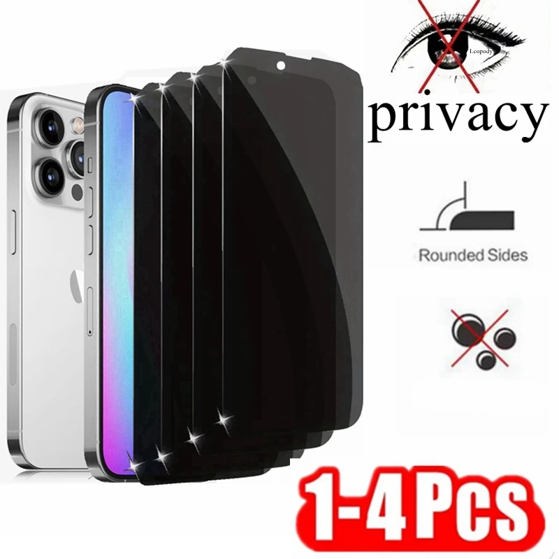 Full Cover Anti-Peep Screen Protector For IPhone 6 6S 7 8 14 15 16 plus xr x xs 11 12 13 14 15 16 pro max mini SE 16E Film case